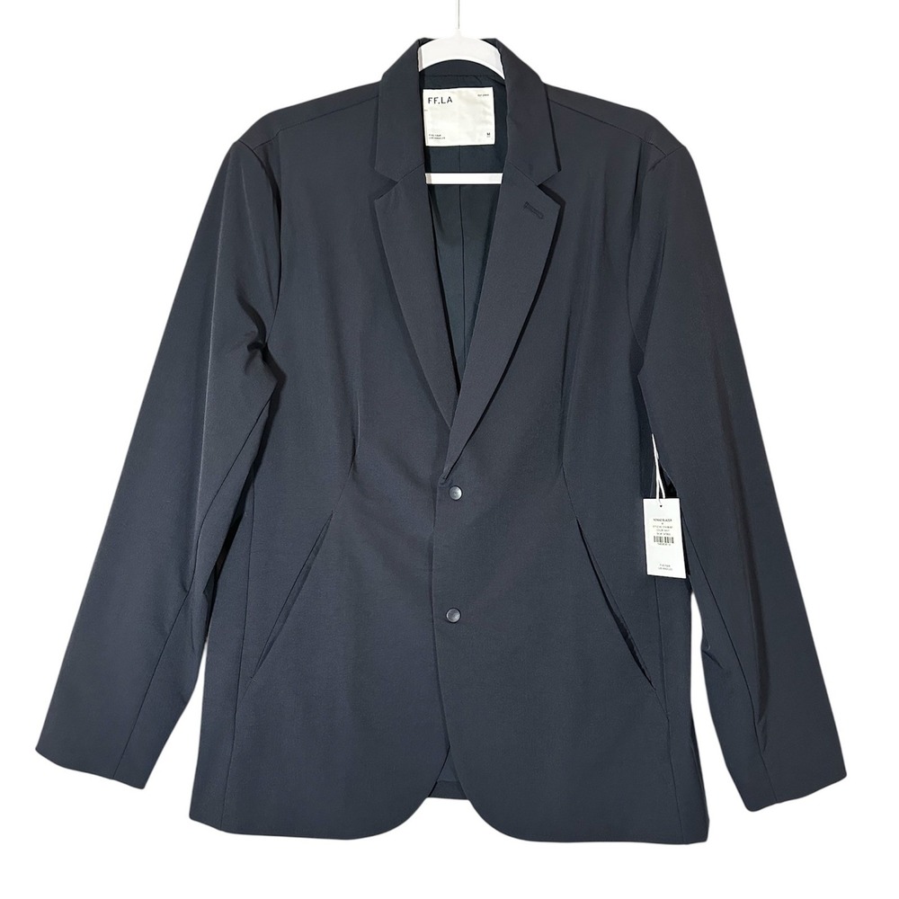 FF.LA Five Four Los Angeles NWT Nomad Blazer Navy‎ Blue Mens Sz M Nylon Stretch